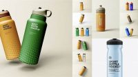 9765+ Transparent Plastic Sport Bottle PSD Mockup Editable Graphic Free PSD