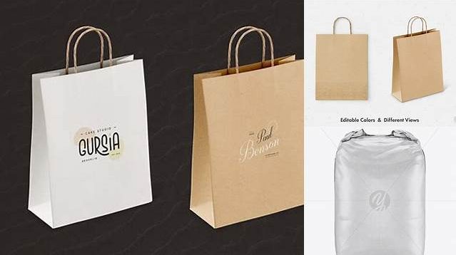 9768+ 2 kg Matte Paper Bag PSD Mockup Front View Free Graphic Mockup PSD