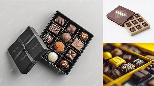 9768+ Box Of Chocolates Mockup Include TIFF