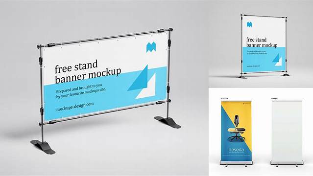 9769+ Mockup Free Banner Stand Digital Download