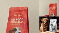 9772+ Dog Food Bag Mockup Premium Freebie for Designers