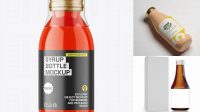 9778+ Ceramic Syrup Bottle PSD Mockup Fully Customizable Photoshop Freebie