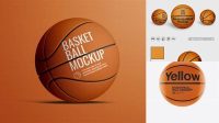 9784+ Basketball Ball PSD Mockup Front View Download Now Free PSD Template