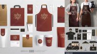 9784+ Coffee Shop Uniform Mockup Best for Showcase