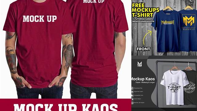 979+ Mockup Kaos Psd Depan Belakang High-Resolution PSD Download