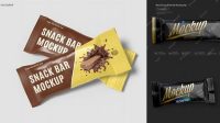 979+ Small Glossy Snack Bar PSD Mockup Front View Fully Layered PSD Freebie