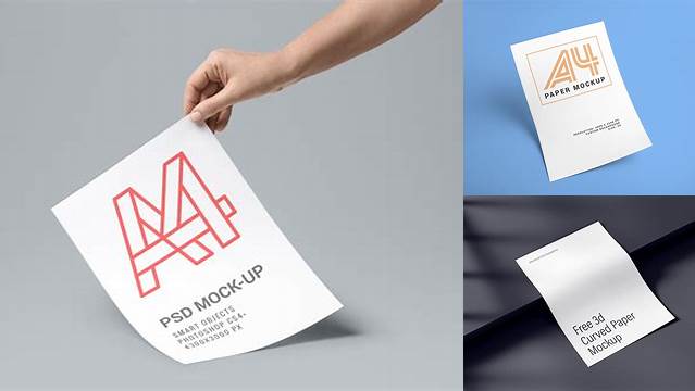 9790+ A4 Paper Sheets PSD Mockup PSD Free Download