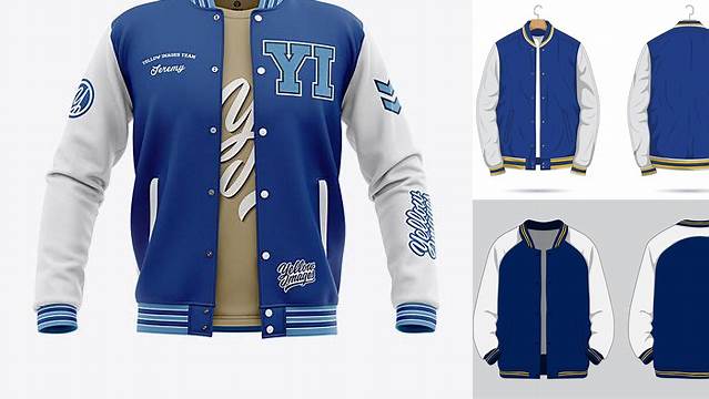 9797+ College Jacket Mockup Include TIFF