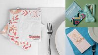 9801+ Napkins Mockup Free Editable Mockup PSD