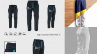 9806+ Sport Pants PSD Mockup Half Side View Elegant PSD Mockup