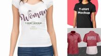 9821+ Female Shirt Mockup Free Graphic Design Resource