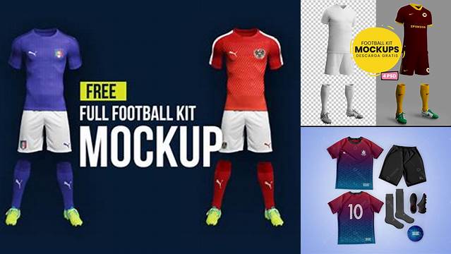 9823+ Uniforme De Futbol Mockup PSD File Download