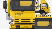 9825+ Isuzu Elf PSD Mockup Side View Versatile and Elegant PSD File