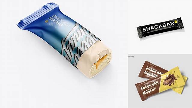 9825+ Opened Metallic Snack Bar PSD Mockup Half Side View Download Free Premium Design PSD