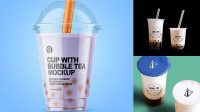 9827+ Milktea Mockup Exclusive Free PSD Mockups