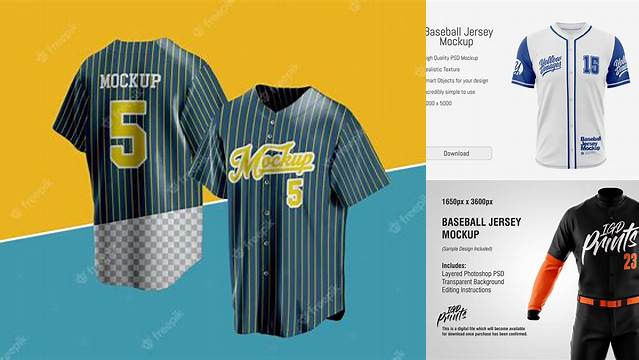 983+ Mockup Jersey Baseball Creative PSD Templates