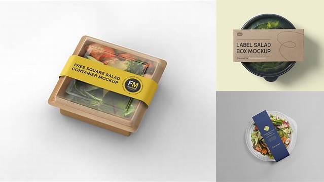 9830+ Salad Packaging Mockup Free Downloadable PSD