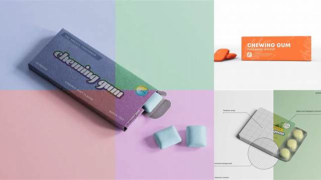 9832+ Gum Packaging Mockup Digital Download