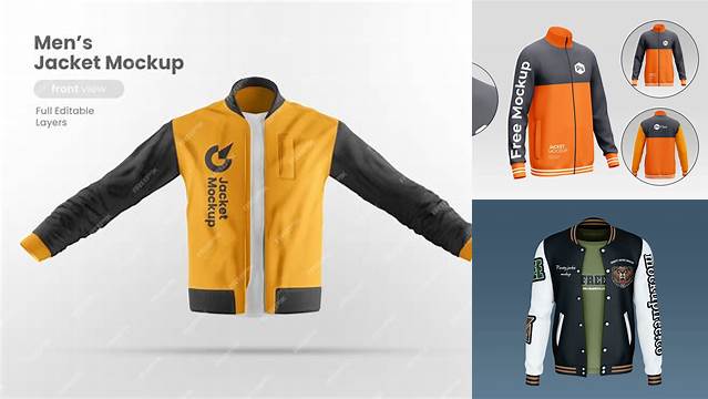 9833+ Jacket Mock Up Layered Photoshop Template