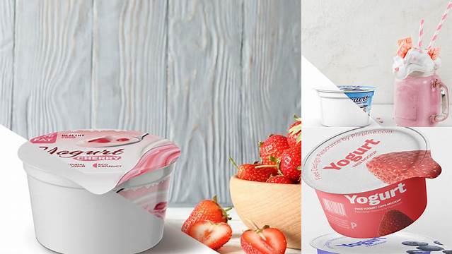 9848+ Frozen Yogurt Mockup Creative Design PSD Free Download