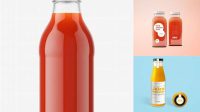 985+ Tomato Juice Glass Bottle PSD Mockup Free Downloadable Graphic Resource