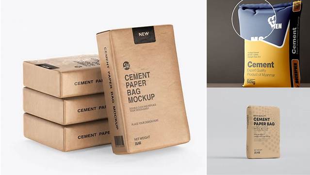 9861+ Cement Paper Bag Mockup Free Download PSD File Download