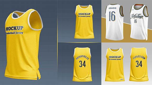 9863+ Basketball Shirt Mockup Professional PSD Template