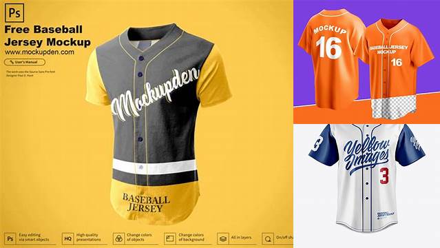 9869+ Baseball Jersey Mockup Psd Free Download Premium Quality Freebie