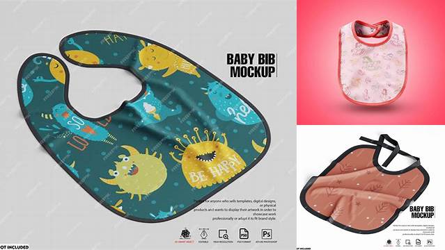 9875+ Baby Bib Mockup Free High-End Creative PSD Template