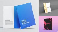 9876+ Book with Glossy Cover PSD Mockup Half Side View Download Customizable PSD