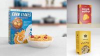 9877+ Cereal Box Free Mockup Best for Showcase