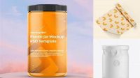 9883+ Jar in Matte Paper Wrap PSD Mockup Professional Graphic PSD Download