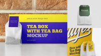 9884+ Tea Bag Mockup Creative High-Resolution PSD Freebie