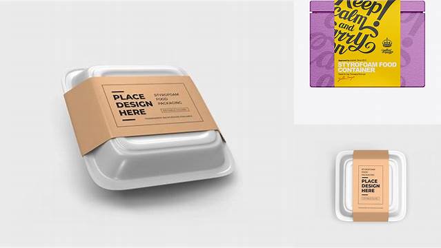 9892+ Styrofoam Box Mockup Smart Object Free Photoshop File