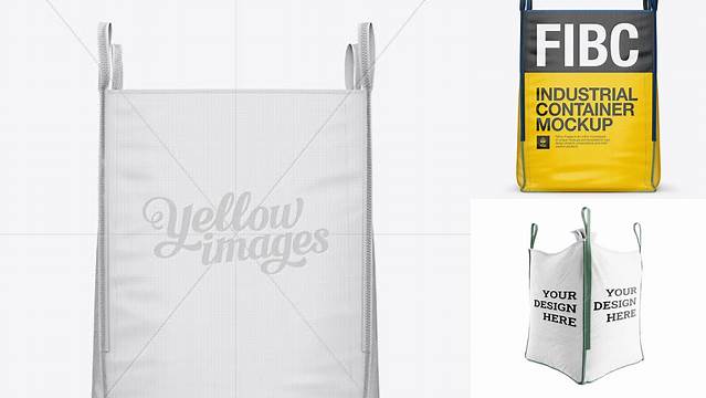 9898+ FIBC Big Bag PSD Mockup Front View Free Creative Design