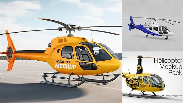 9902+ Helicopter Mockup Exclusive Free PSD Mockups