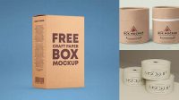 9914+ Matte Round Paper Box PSD Mockup PSD Free Download