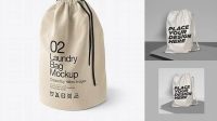 9916+ Laundry Bag PSD Mockup Advanced Editable PSD