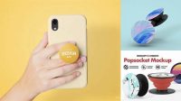 9921+ Free Popsocket Mockup PSD for Creative Projects