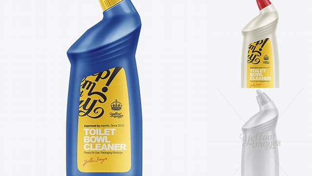 9928+ 500ml Toilet Bowl Cleaner Bottle PSD Mockup For Free Download