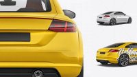 993+ Audi TT PSD Mockup Back Half Side View Custom Graphic Resource Free Download