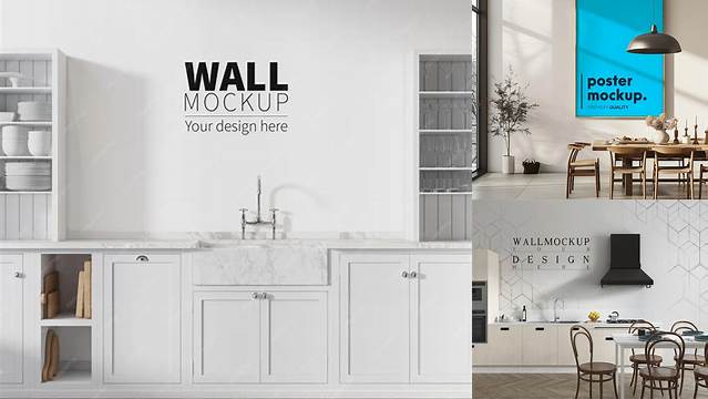 993+ Kitchen Wall Mockup Free Easy-to-Use PSD Template