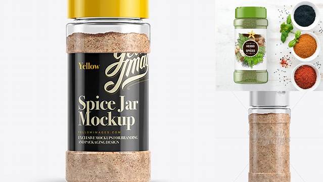 9930+ Spiced Salt Jar PSD Mockup Editable Photoshop Template Freebie