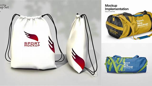 9931+ Sport Bag Mockup Include TIFF