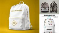 9932+ Backpack PSD Mockup Half Side View Unique High-Resolution Design Freebie