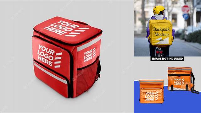 9933+ Delivery Backpack Mockup High Resolution