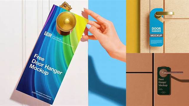 9938+ Door Hanger Mockup Free Graphic Design Resource