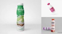 994+ Yogurt Bottle PSD Mockup Fully Customizable Photoshop Freebie