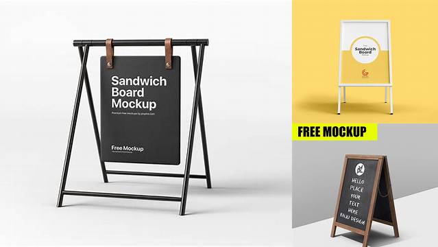 9940+ Sandwich Board Mockup Download Free