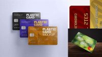 9943+ Matte Plastic and Metallic Credit Cards PSD Mockup Front View Custom Mockup PSD for Free